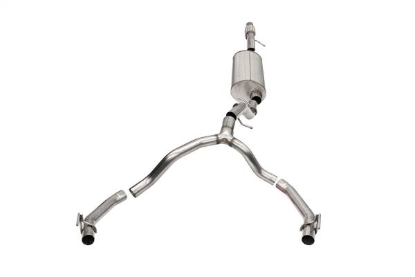 CORSA Performance - Corsa 21-23 Cadillac Escalade 6.2L Dual Rear 3.5/2.75in Sport Cat-Back Exhaust Uses FactoryBezels - 21131