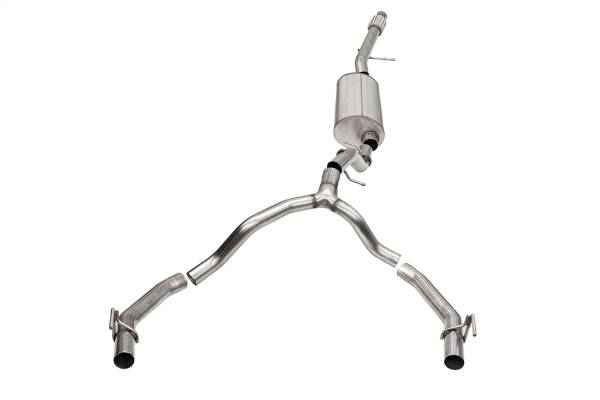CORSA Performance - Corsa 2021-2023 Cadillac Escalade ESV 6.2L Dual Rear 3.5/2.75in Sport Cat-Back Uses Factory Bezels - 21132
