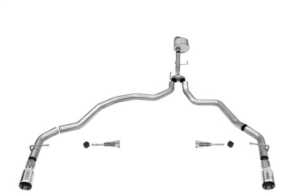 CORSA Performance - Corsa 2021-2024 Ford F-150 Regular Cab/6.5in Bed 5.0L V8 Xtreme Cat-Back Dual Rear Exit-Polished - 21143