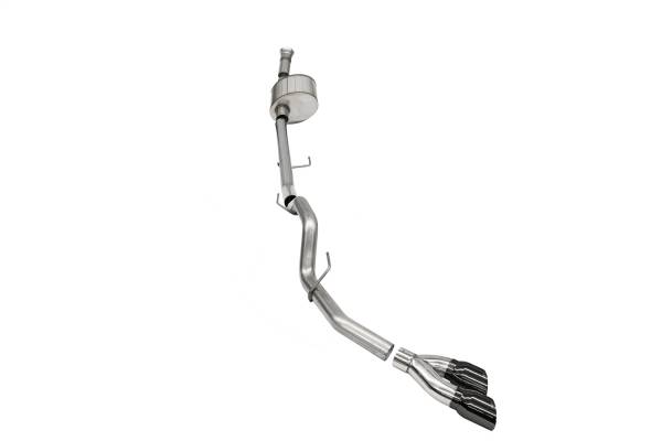 CORSA Performance - Corsa 2021-2024 Ford F-150 Regular Cab/ 8in Bed 5.0L V8 Xtreme Cat-Back Single Side Exit-Black PVD - 21145BLK