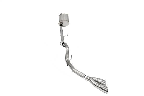 CORSA Performance - Corsa 2021-2024 Ford F-150 Regular Cab/ 8in Bed 5.0L V8 Sport Cat-Back Single Side Exit-Polished - 21154