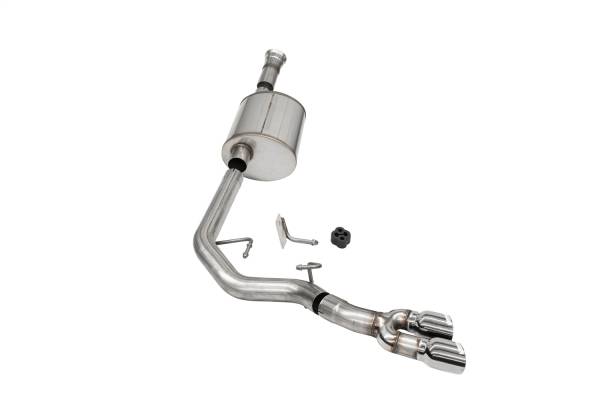 CORSA Performance - Corsa 2021-2024 Ford F-150 SuperCab/6.5in Bed 5.0L V8 Sport Cat-Back Front of Tire Exit-Polished - 21156
