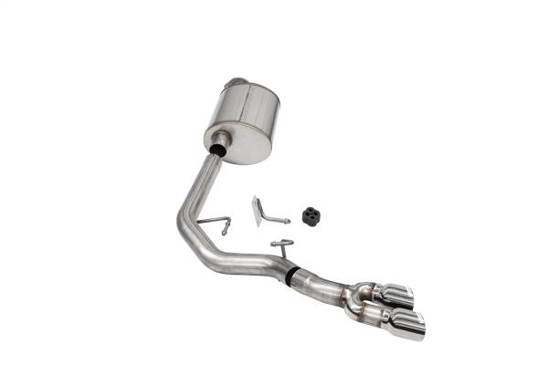 CORSA Performance - Corsa 2021-2024 Ford F-150 Regular Cab/ 8in Bed 3.5L V6 Sport Cat-Back Front of Tire Exit-Polished - 21162