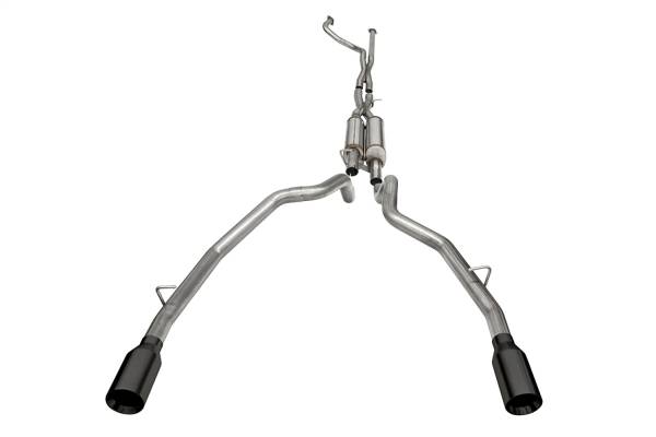 CORSA Performance - Corsa 2021-2024 Dodge Ram TRX Crew Cab Xtreme Catback Exhaust Dual Rear Black Tip - 21189BPC