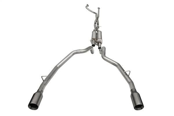 CORSA Performance - Corsa 2021-2024 Dodge Ram TRX Crew Cab Xtreme Catback Exhaust Dual Rear Gunmetal Tip - 21189GNM