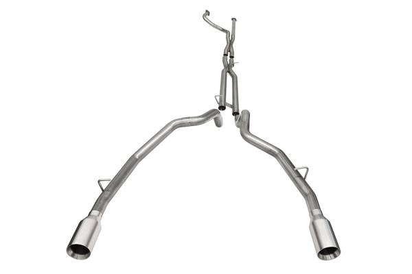 CORSA Performance - Corsa 2021-2024 Dodge Ram TRX Crew Cab Baja Catback Exhaust Dual Rear Satin Tip - 21190