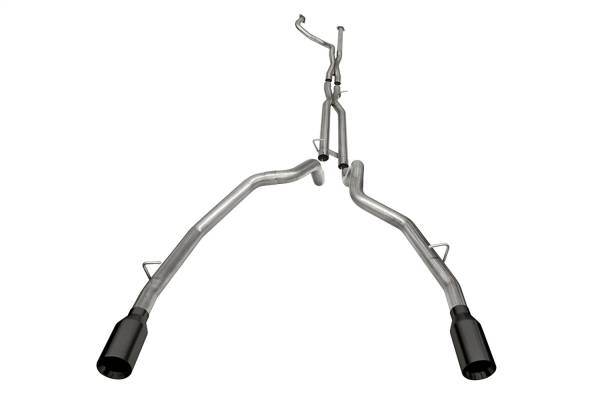 CORSA Performance - Corsa 2021-2024 Dodge Ram TRX Crew Cab Baja Catback Exhaust Dual Rear Black Tip - 21190BPC