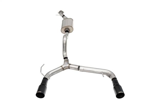 CORSA Performance - Corsa 21-24 Ford Bronco 2.3L 2-Door 2.75in Cat-Back Dual Rear Exhaust w/ 4in Straight-Cut Black Tips - 21204BPC