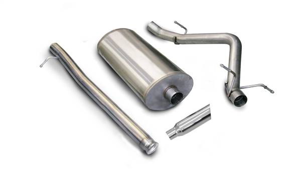 CORSA Performance - Corsa 2007-2008 Chevrolet Silverado Reg. Cab/Short Bed 1500 4.8L V8 Polished Sport Cat-Back Exhaust - 24258
