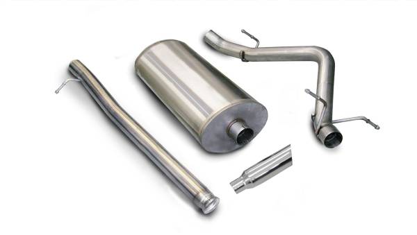 CORSA Performance - Corsa 2007-2008 Chevrolet Silverado Crew Cab/Short Bed 1500 5.3L V8 Polished Sport Cat-Back Exhaust - 24259