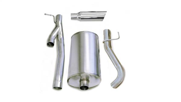 CORSA Performance - Corsa 2003-2006 Chevrolet Silverado Ext. Cab/Short Bed 2500 6.0L V8 Polished Sport Cat-Back Exhaust - 24292