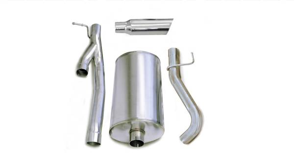 CORSA Performance - Corsa 2003-2006 Chevrolet Silverado Crew Cab/Short Bed 2500 6.0L V8 Polished Sport Cat-Back Exhaust - 24296