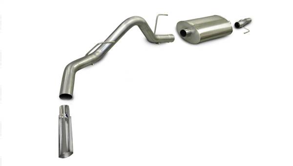 CORSA Performance - Corsa 2006-2008 -08 Ford F-150 SuperCrew/6.5ft Bed 4.6L V8 Polished Sport Cat-Back Exhaust - 24383