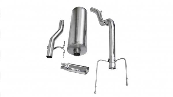 CORSA Performance - Corsa 2004-2005 -05 Dodge Ram Quad Cab/Short Bed 1500 4.7L V8 Polished Sport Cat-Back Exhaust - 24403