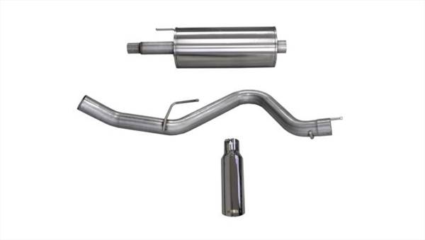 CORSA Performance - Corsa 2015-2020 Ford F-150 5.0L V8 Cat-Back Single Side Exit w/ 4.0in Polished Tip - 24837