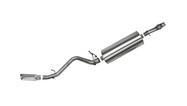 CORSA Performance - Corsa 2014-19 Chevy Silverado 1500 Reg Cab/Standard Bed 5.3L Sport Cat-Back Single Side Exit Exhaust - 24871