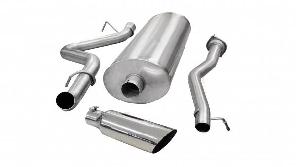 CORSA Performance - Corsa 2007-2010 Chevrolet Silverado Crew Cab/Std. Bed 2500 6.0L V8 Polished Sport Cat-Back Exhaust - 24894