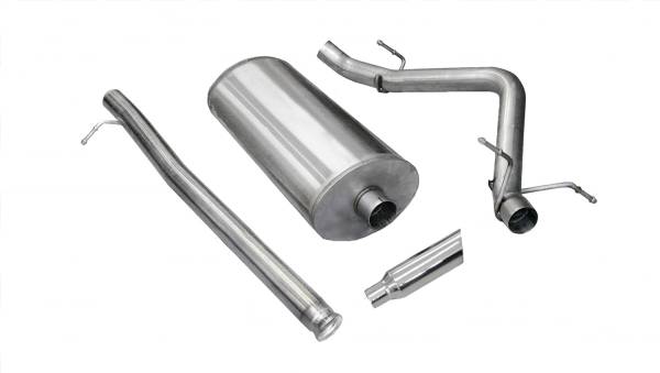 CORSA Performance - Corsa 2009-2009 Chevrolet Silverado Ext. Cab/Std. Bed 1500 4.8L V8 Polished Sport Cat-Back Exhaust - 24904