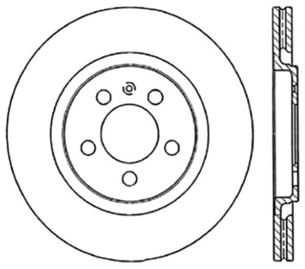 Stoptech - StopTech Sport Slotted Cryo Brake Rotor; Front Right