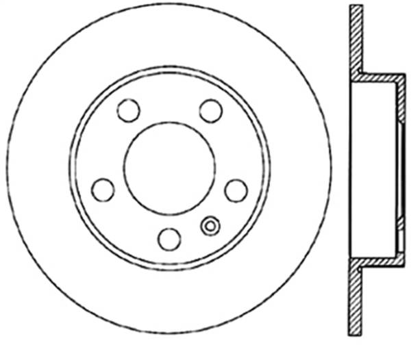 Stoptech - StopTech Sport Slotted Cryo Brake Rotor; Rear Left