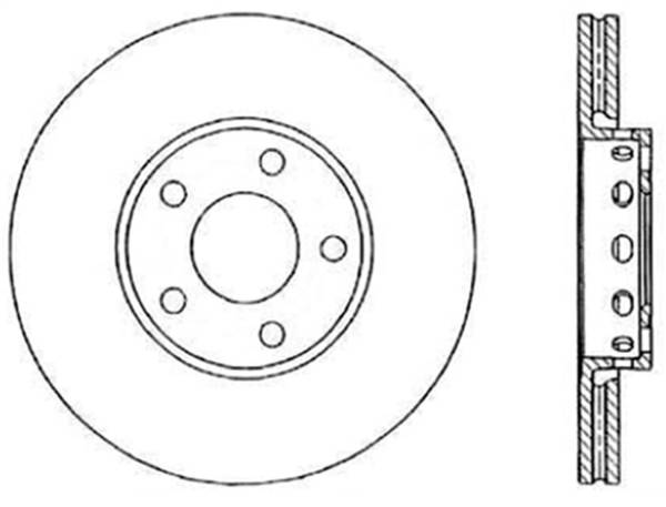 Stoptech - StopTech Sport Slotted Cryo Brake Rotor; Rear Right