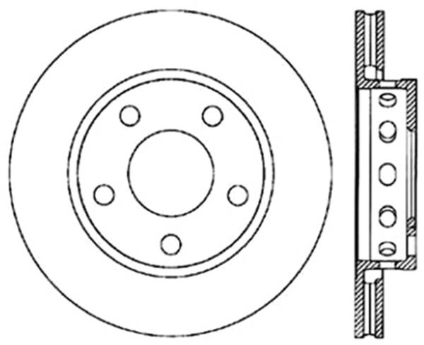 Stoptech - StopTech Sport Slotted Cryo Brake Rotor; Rear Right