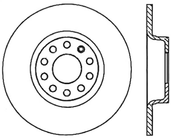 Stoptech - StopTech Sport Slotted Cryo Brake Rotor; Rear Right