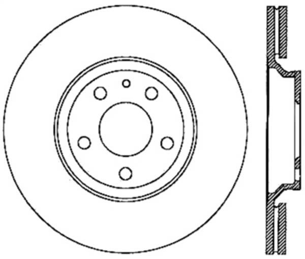 Stoptech - StopTech Sport Slotted Cryo Brake Rotor; Front Right