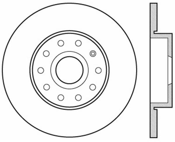 Stoptech - StopTech Sport Slotted Cryo Brake Rotor; Rear Right