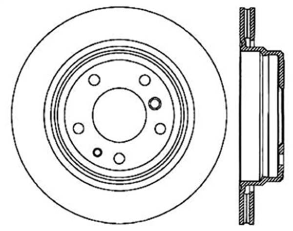 Stoptech - StopTech Sport Slotted Cryo Brake Rotor; Rear Right