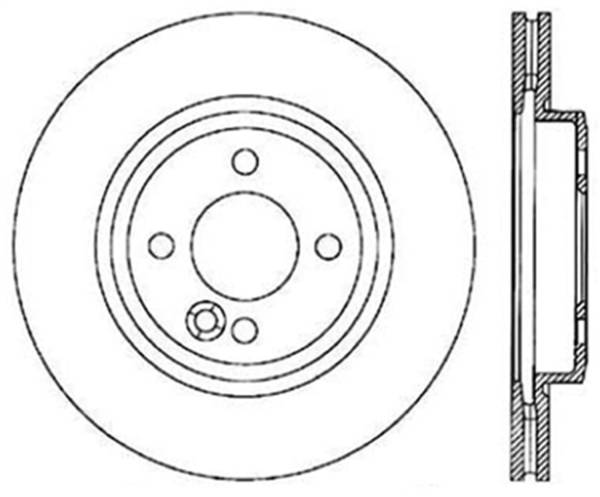 Stoptech - StopTech Sport Slotted Cryo Brake Rotor; Front Left