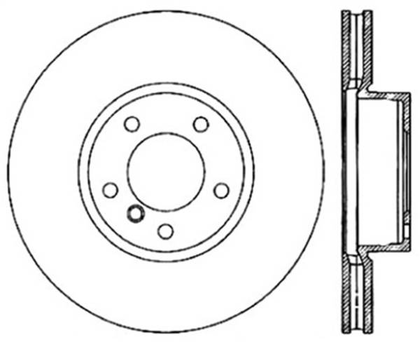 Stoptech - StopTech Sport Slotted Cryo Brake Rotor; Front Left