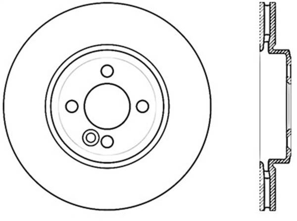 Stoptech - StopTech Sport Slotted Cryo Brake Rotor; Front Left