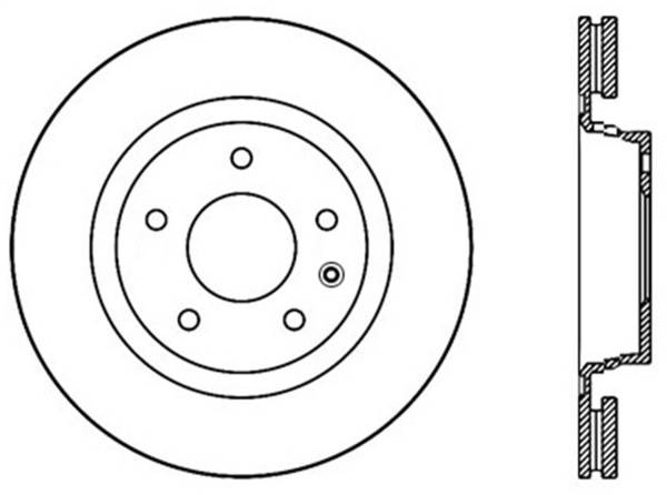 Stoptech - StopTech Sport Slotted Brake Rotor; Rear Left