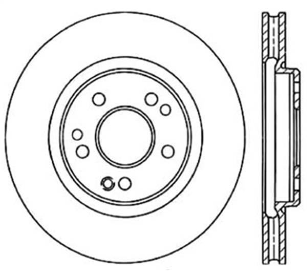 Stoptech - StopTech Sport Slotted Cryo Brake Rotor; Front Left