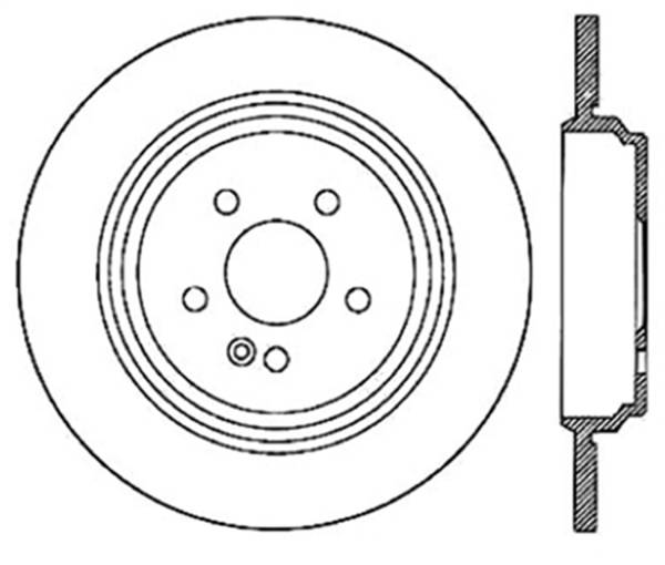 Stoptech - StopTech Sport Slotted Brake Rotor; Rear Left
