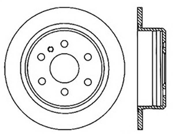 Stoptech - StopTech Sport Slotted Cryo Brake Rotor; Rear Right
