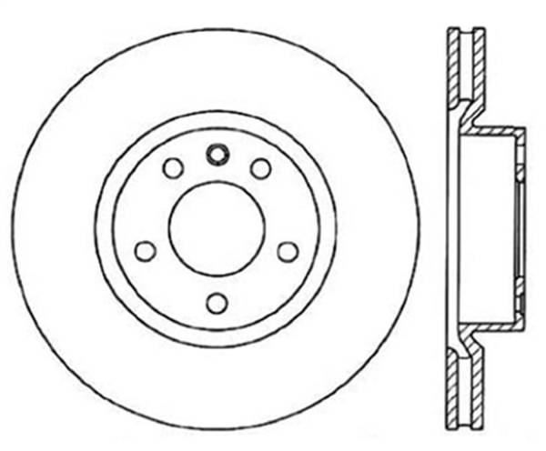 Stoptech - StopTech Sport Slotted Cryo Brake Rotor Front Left 126.36005CSL