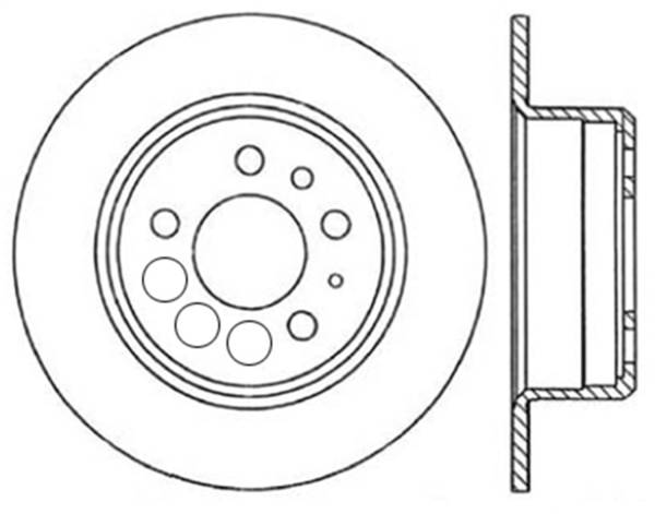 Stoptech - StopTech Sport Slotted Cryo Brake Rotor Rear Right 126.39007CSR