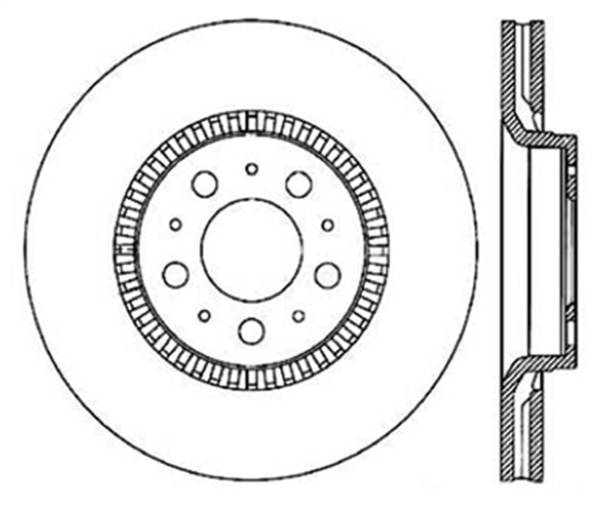 Stoptech - StopTech Sport Slotted Cryo Brake Rotor Front Right 126.39026CSR