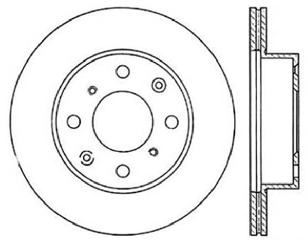 Stoptech - StopTech Sport Slotted Cryo Brake Rotor Front Right 126.40011CSR
