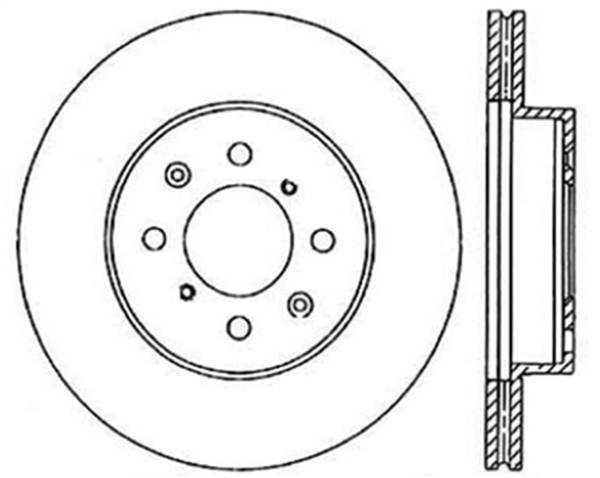 Stoptech - StopTech Sport Slotted Cryo Brake Rotor Front Right 126.40018CSR