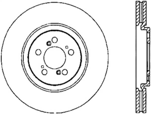 Stoptech - StopTech Sport Slotted Cryo Brake Rotor Front Right 126.40043CSR