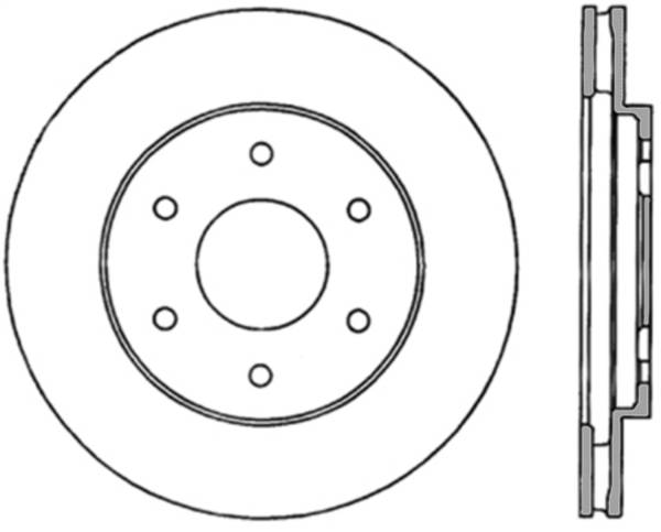 Stoptech - StopTech Sport Slotted Cryo Brake Rotor Front Right 126.42084CSR