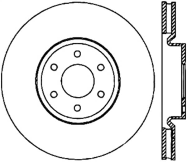 Stoptech - StopTech Sport Slotted (CRYO) 05-18 Nissan Frontier Front Left Slotted Rotor - 126.42085CSL