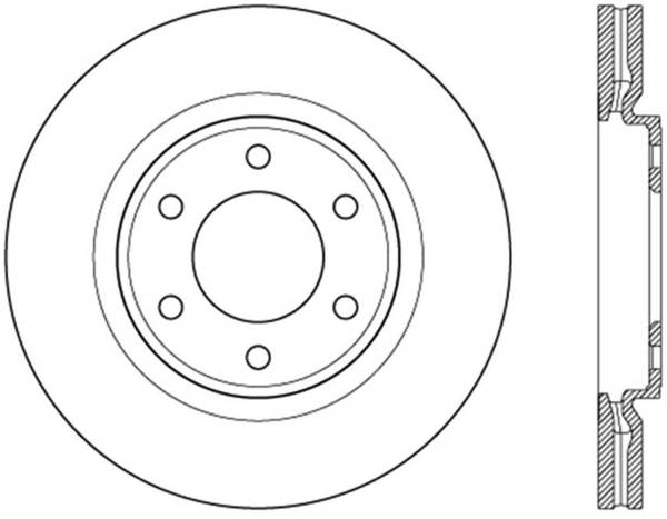 Stoptech - StopTech Sport Slotted Brake Rotor Front Left 126.42111SL