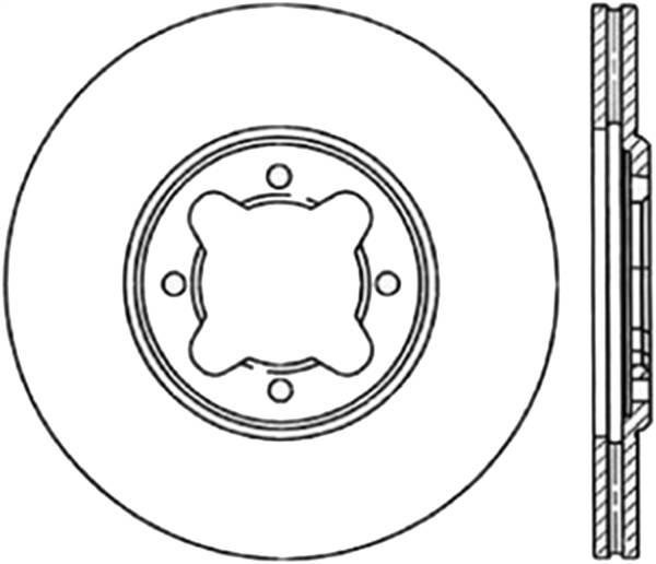 Stoptech - StopTech Sport Slotted Cryo Brake Rotor Front Right 126.44017CSR
