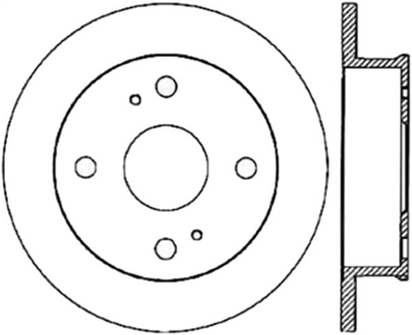 Stoptech - StopTech Sport Slotted Cryo Brake Rotor Rear Right 126.44032CSR