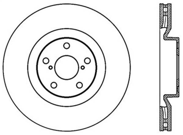 Stoptech - StopTech Sport Slotted Brake Rotor Front Left 126.44170SL