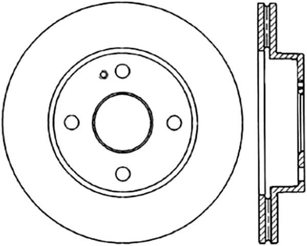 Stoptech - StopTech Sport Slotted Cryo Brake Rotor Front Left 126.45034CSL